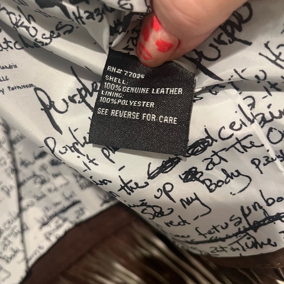 Vintage Carlos Falchi Brown suede fringe jacket size 1X womens - Picture 7 of 9